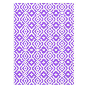 Cotton Table cloth, 52"x70" geometric pattern  Tablecloth