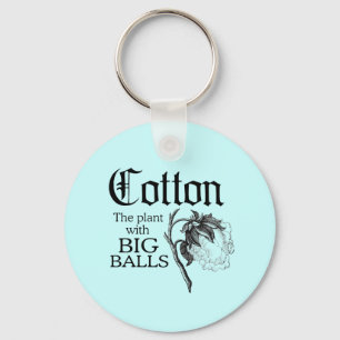 COTTON THE PLANT WITH BIG BALLS KEY RING