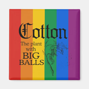COTTON: THE PLANT WITH BIG BALLS MAGNET
