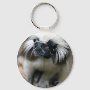 Cotton-Top Tamarin #1 Key Ring