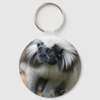 Cotton-Top Tamarin #1 Key Ring