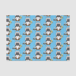 Cotton Top Tamarin monkey cartoon illustration Tissue Paper