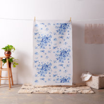 Cotton Twill Fabric in Emalyn blueberry 1