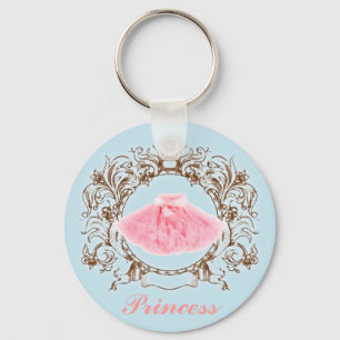 CottonCandy Colour Pink tutu Blue Princess Keychai Key Ring