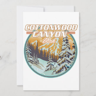 Cottonwood Canyon Utah logo Invitation