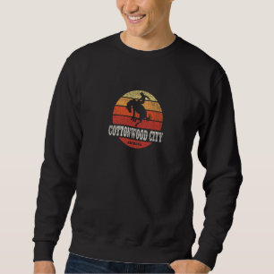 Cottonwood city AZ Vintage Country Western Retro Sweatshirt