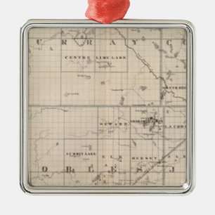 Cottonwood, Murray, Pipestone County, Minnesota Metal Tree Decoration