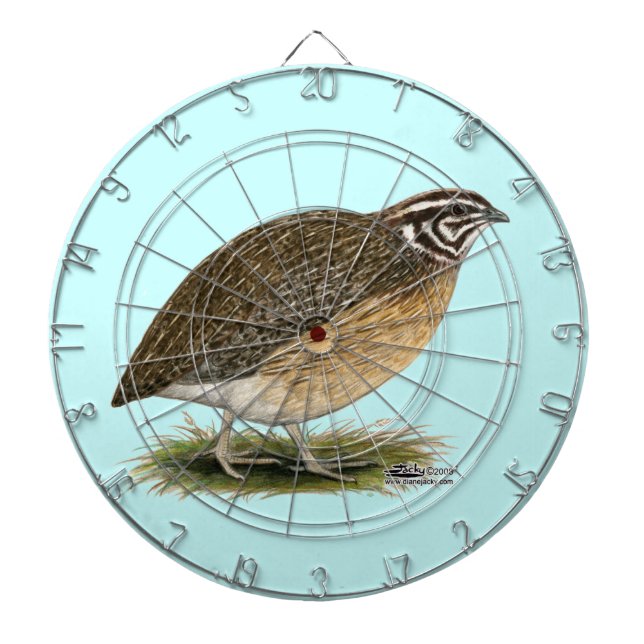 Coturnix Pharaoh Quail Dartboard (Front)