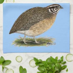 Coturnix Pharaoh Quail Tea Towel