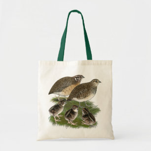 Coturnix Quail Family Tote Bag