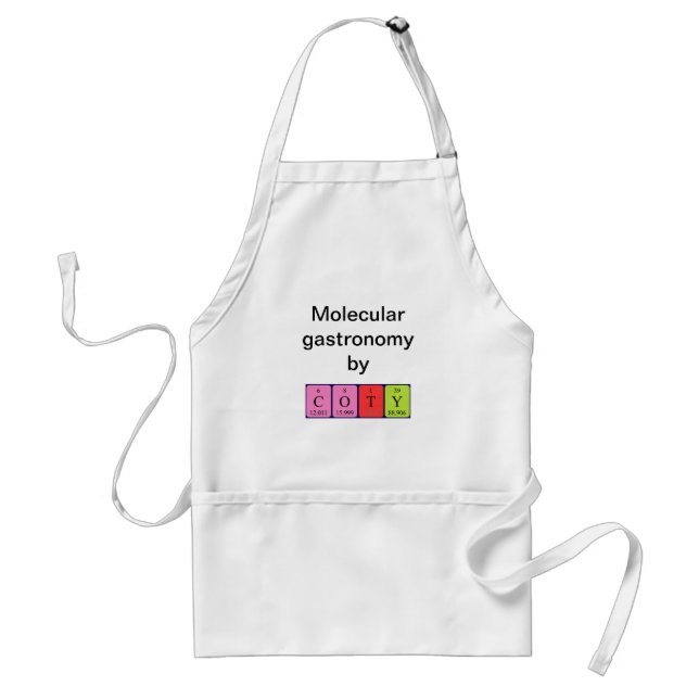 Coty periodic table name apron (Front)