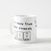 Coty periodic table name mug (Front Left)
