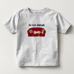 Couch Greyhound (fawn) Dog Lazy Sleeping Funny Toddler T-Shirt
