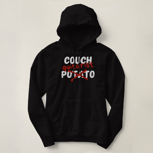Couch Guitarist, Not A Potato Hoodie (Design Front)