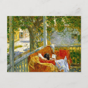 Couch on the Porch, Cos Cob by Frederick Hassam Postcard