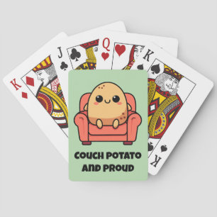Couch Potato And Proud Playing Cards