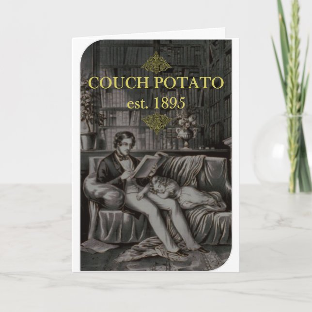 Couch Potato Birthday Card (Front)