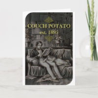 Couch Potato Birthday Card