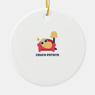 Couch potato ceramic tree decoration