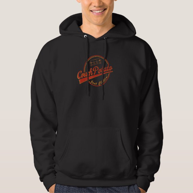 Couch Potato Just Chillin Relaxing Do Nothing Funn Hoodie (Front)