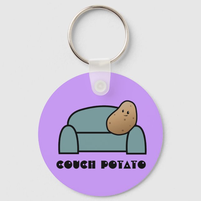 Couch Potato Key Ring (Front)