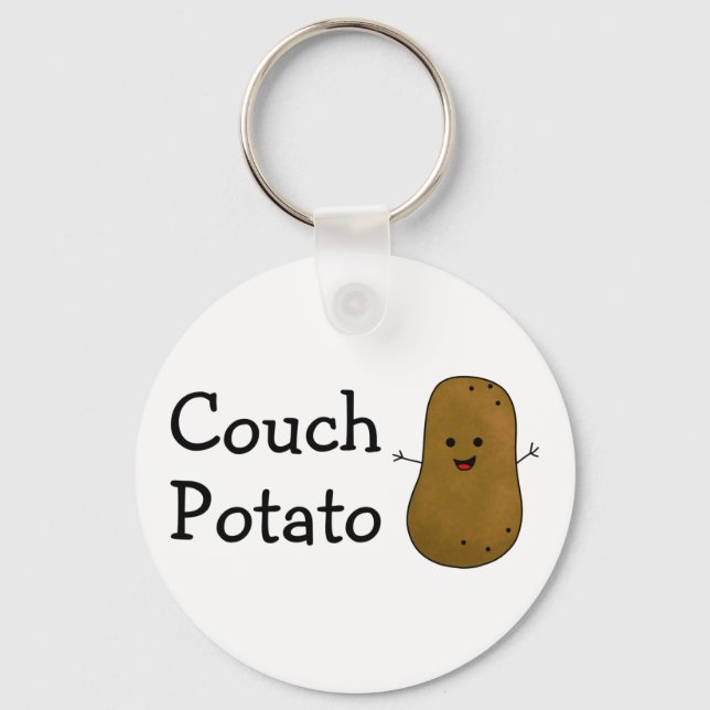 Couch Potato Key Ring (Front)