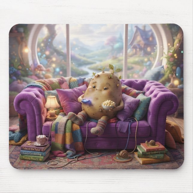 Couch Potato Mouse Mat (Front)