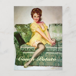 Couch Potato postcard