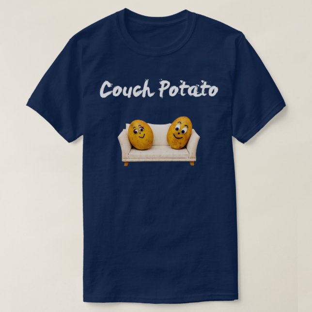 Couch Potato Triblend T-Shirt (Design Front)