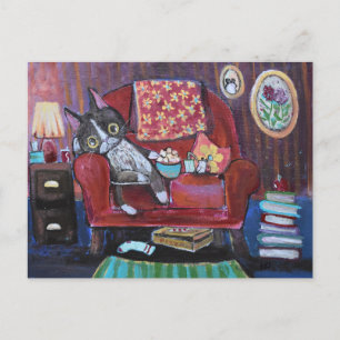 Couch Potatoes Cute Whimsical Animals  Postcard