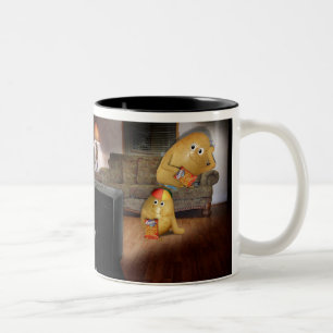 Couch Potatoes Father & Son Two-Tone Coffee Mug
