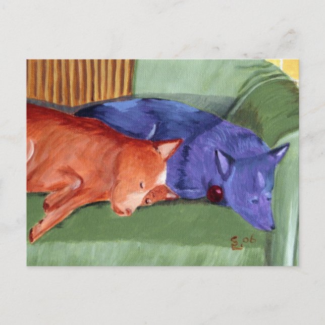 couch potatoes gallery postcard (Front)