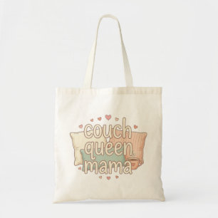 Couch Queen Mama Cute Cosy Mum Aesthetic Design Tote Bag