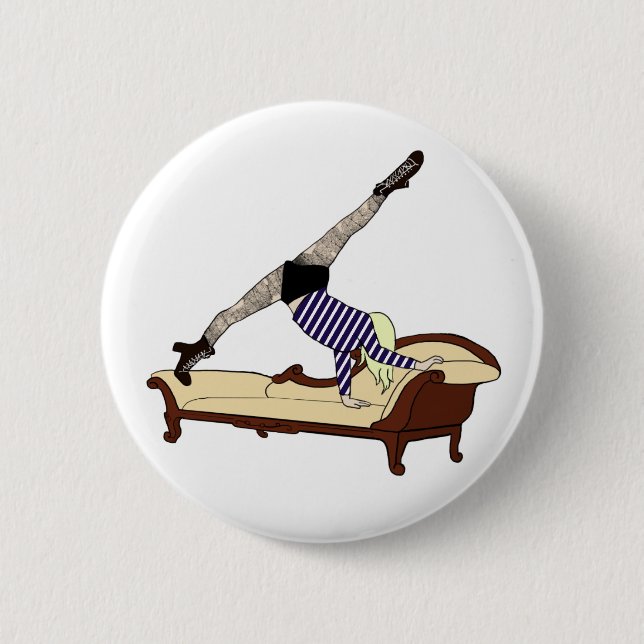Couch split 6 cm round badge (Front)