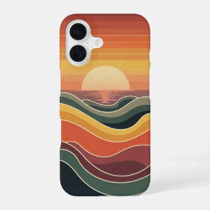 Coucher de Soleil Côtier Vintage iPhone 16 Case