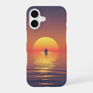 Coucher de Soleil Marin Vintage Chaleureux et Mini iPhone 16 Case