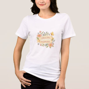 Coucou Maman Floral Ribbon Tri-Blend Shirt