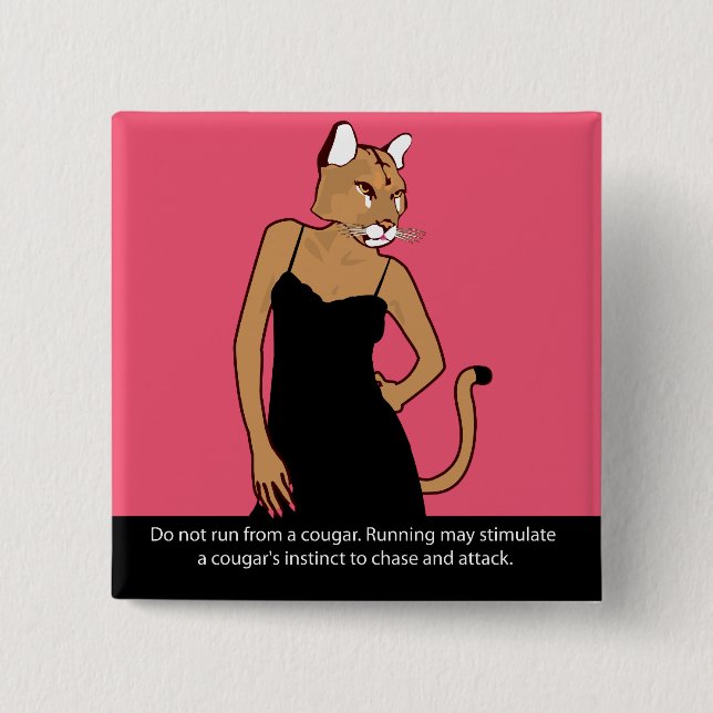 Cougar 15 Cm Square Badge (Front)