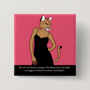 Cougar 15 Cm Square Badge