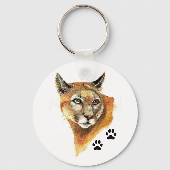 Cougar Animal Key Ring (Front)