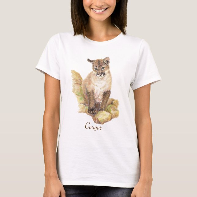 Cougar Animal Totem T-Shirt (Front)