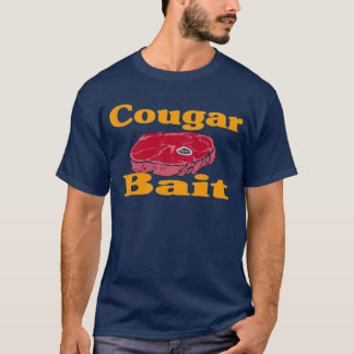 cougar bait - Blue (front & back) T-Shirt