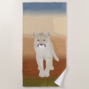 Cougar Beach Towel