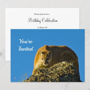 Cougar Birthday Invitation