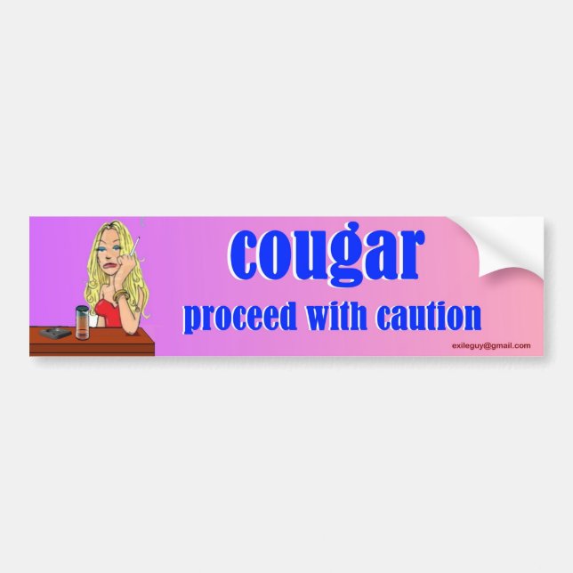 cougar bumper sticker (Front)