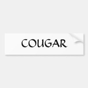 cougar bumper sticker