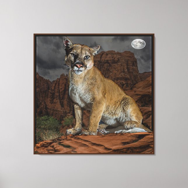 Cougar Canvas Print (Front)