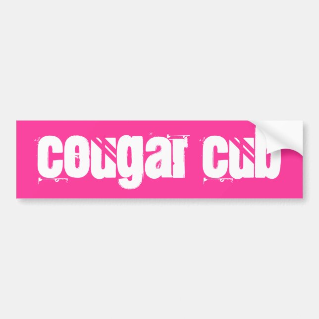 Cougar Cub Bumper Sticker (Front)