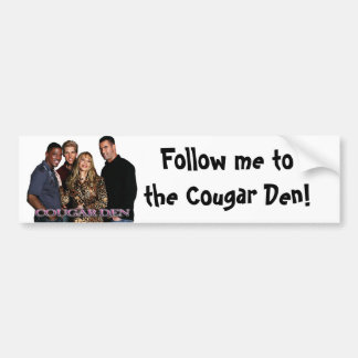 COUGAR DEN BUMPER STICKER
