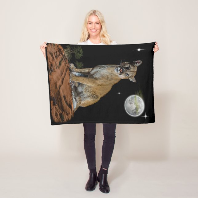 Cougar Fleece Blanket (In Situ)